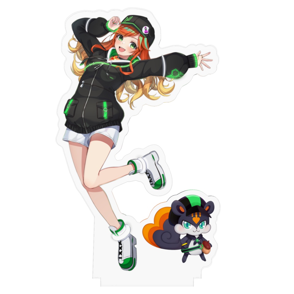 Vtuber陽愛ハルカ 常設グッズ【 アクリルスタンド / ハルカ&ピノ 】