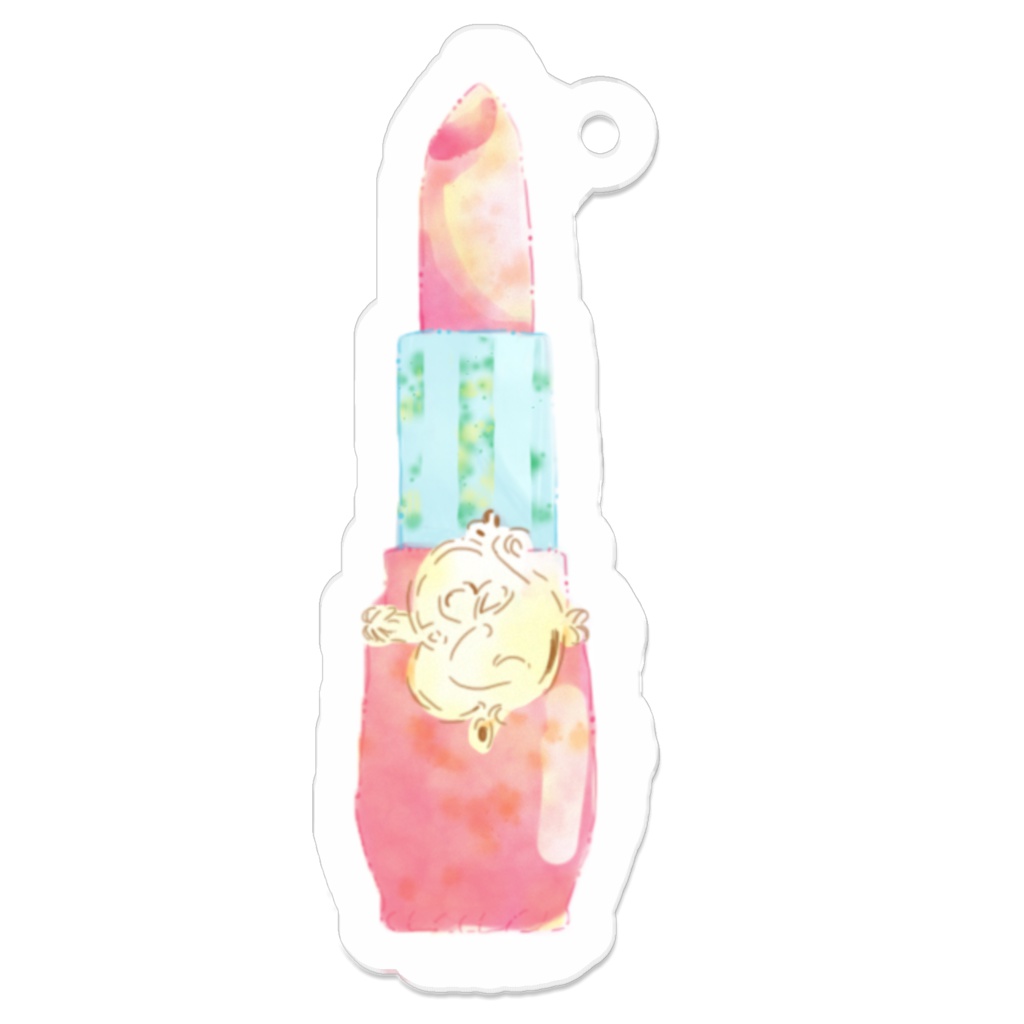 リップクリームのキーホルダー