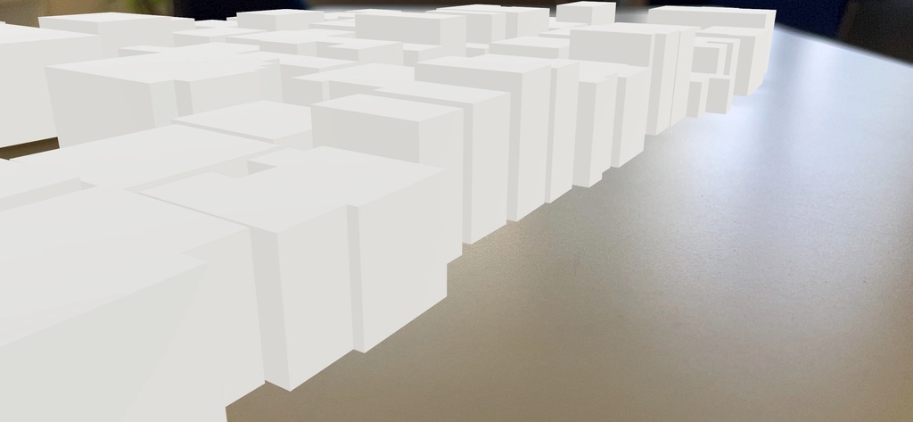 【AR】市街地 AR体験用3Dモデル (iOS限定)