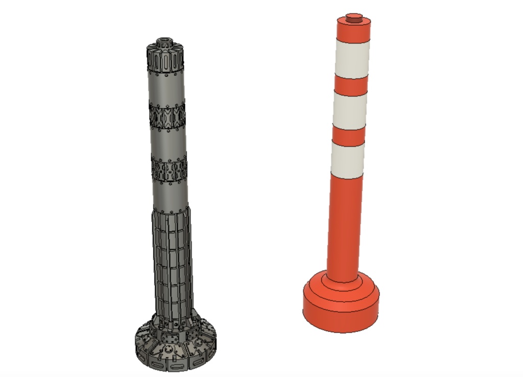 ハイディティール ラバーポール 【3Dモデル】