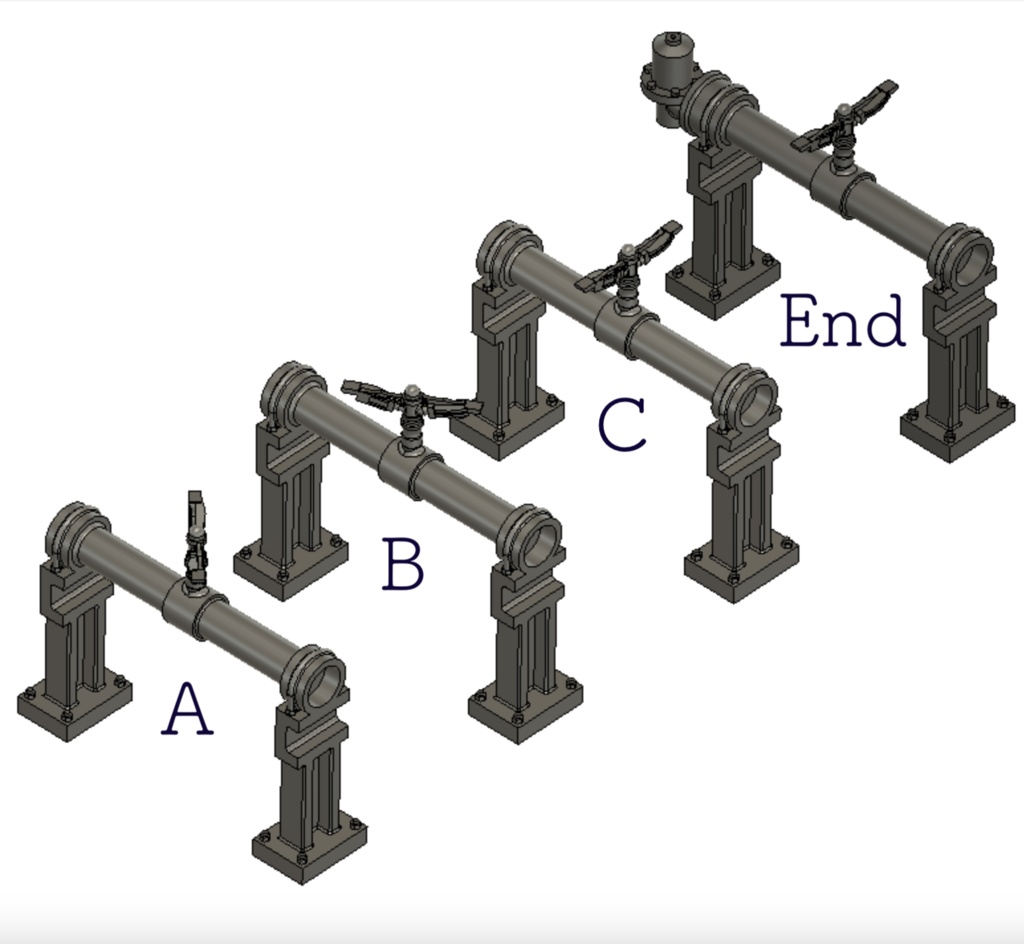 鉄道用スプリンクラー(散水消雪設備)【3DCADデータ】