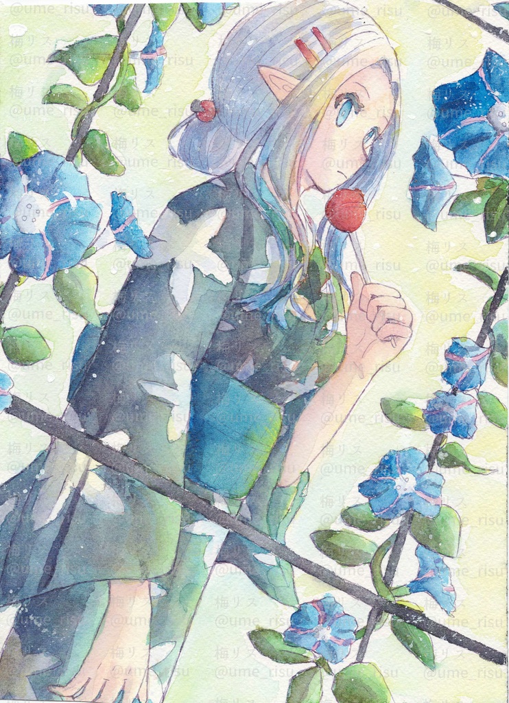 【フレームレス作品】朝顔の向こう