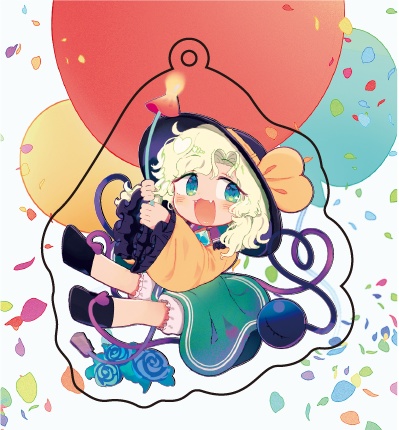 ぷかぷかこいしちゃんアクリルキーホルダー