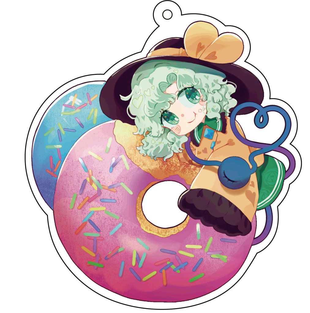 ドーナツもぐもぐこいしちゃんアクキー