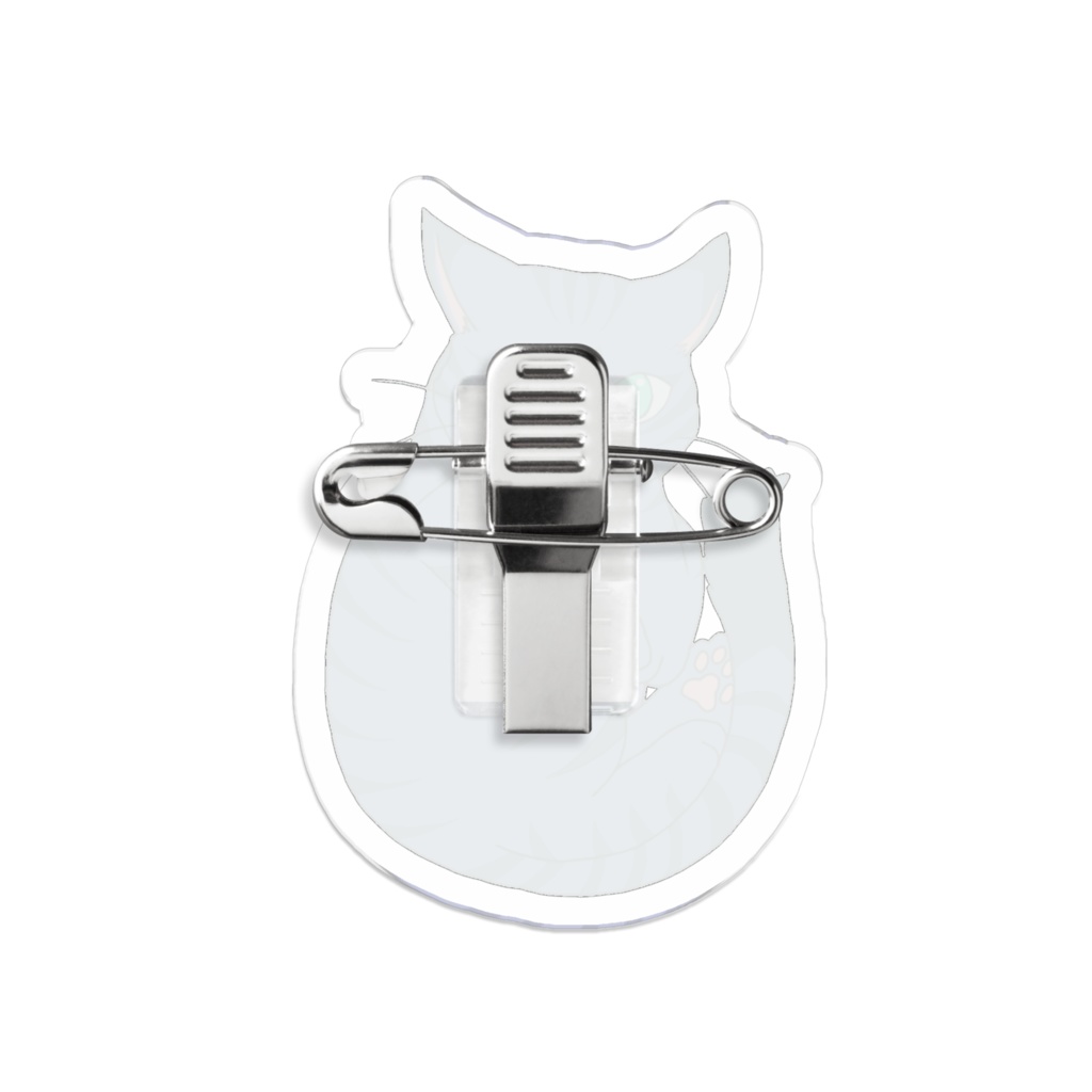 猫 アクリルバッジ