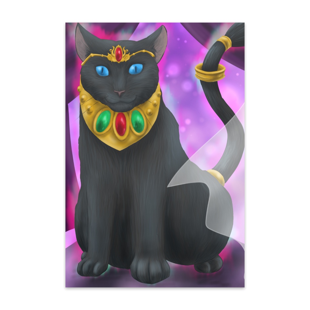 なんか偉い猫さん　ポストカード