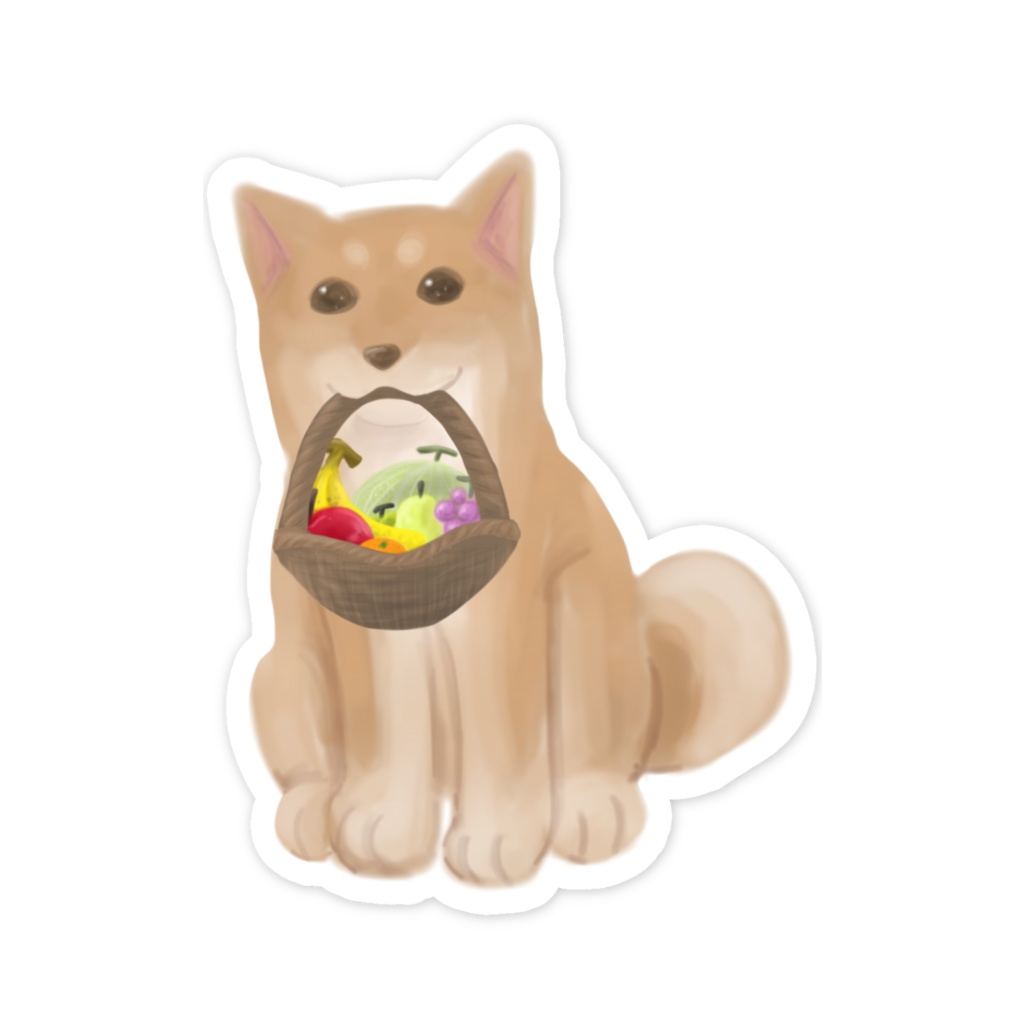 スマホステッカー しばわんこ