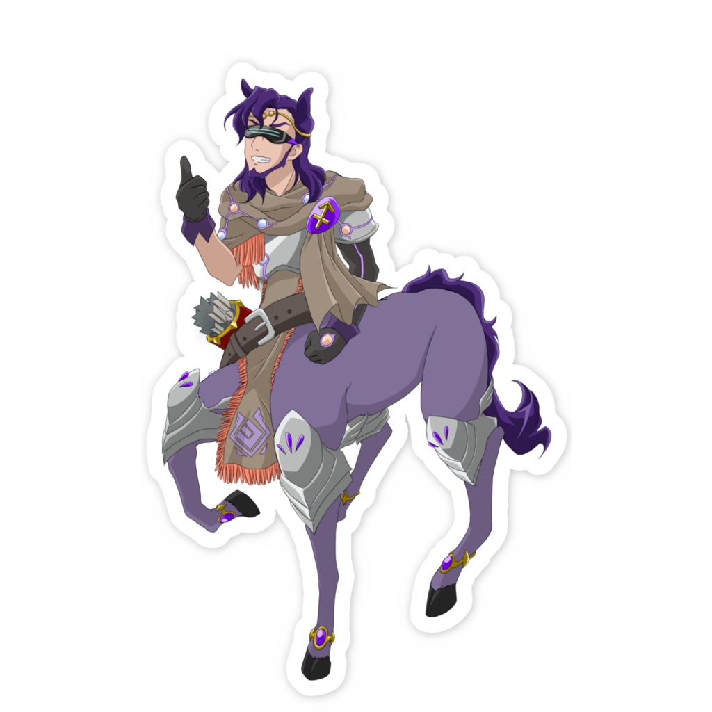 スマホステッカー 人馬宮