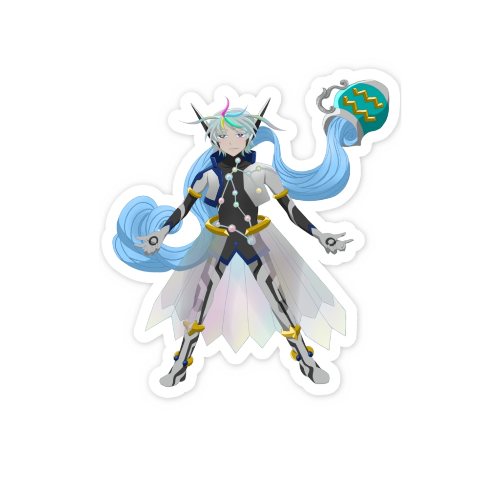 宝瓶宮 スマホステッカー