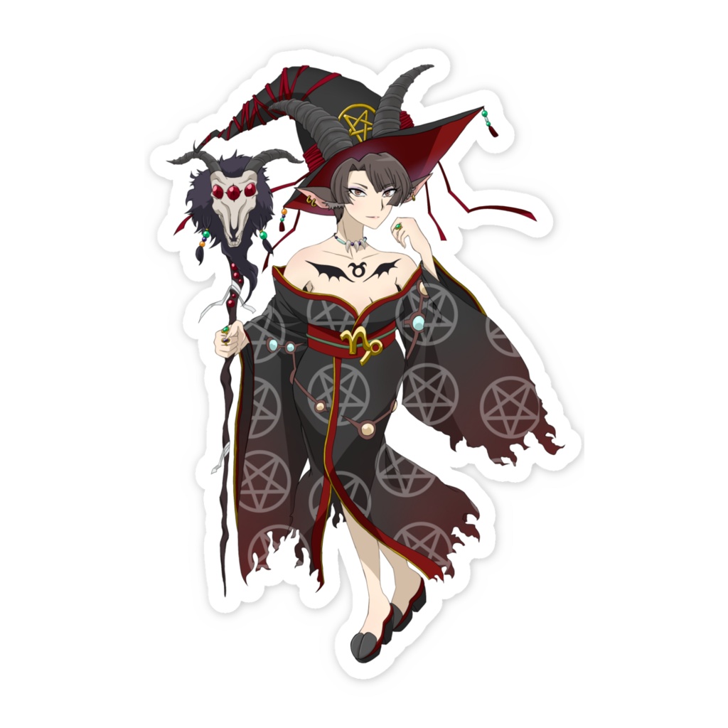 磨羯宮 スマホステッカー