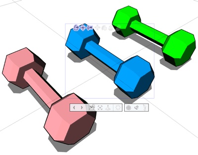 【無料】3Dダンベル3色セット