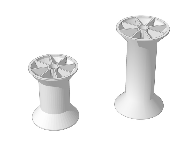 糸コマ2種(ミシン用)3Dプリント用