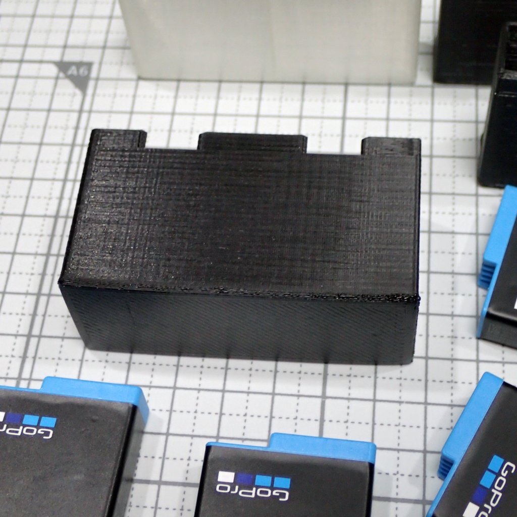 GoProバッテリー用のケース2種、3Dプリント用
