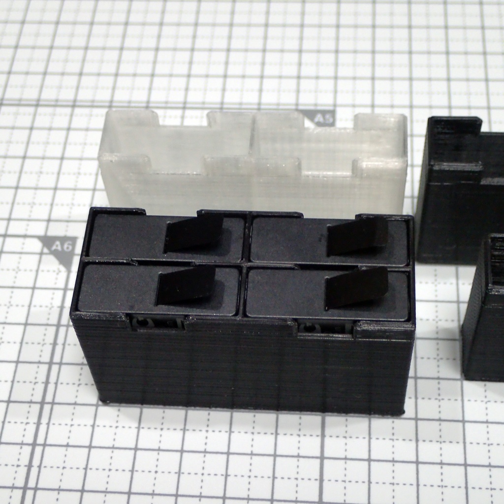 GoProバッテリー用のケース2種、3Dプリント用