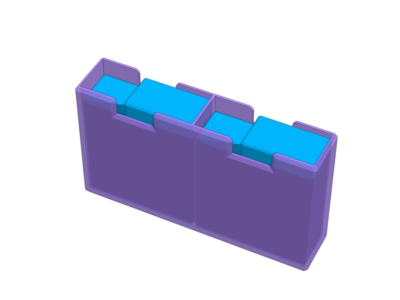 GoProバッテリー用のケース2種、3Dプリント用