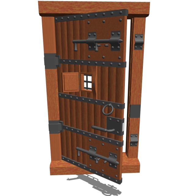 木製堅牢扉