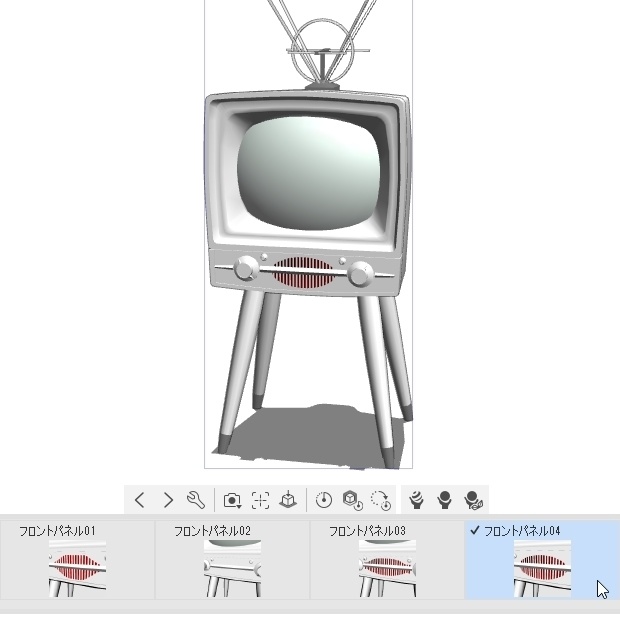 ブラウン管のテレビ