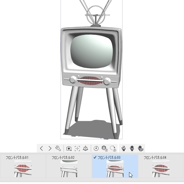 ブラウン管のテレビ