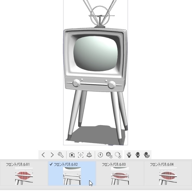 ブラウン管のテレビ