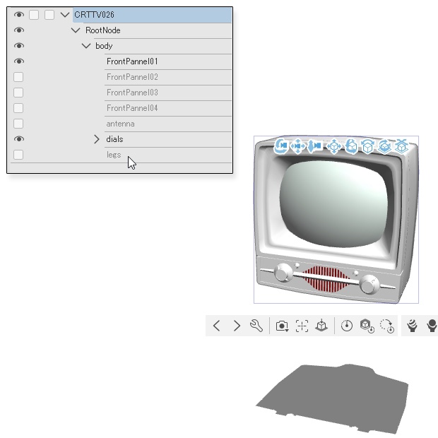 ブラウン管のテレビ