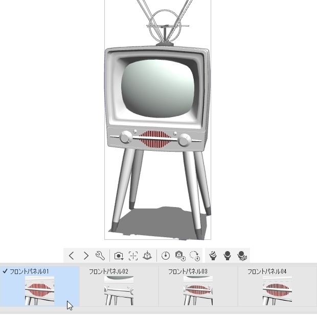 ブラウン管のテレビ