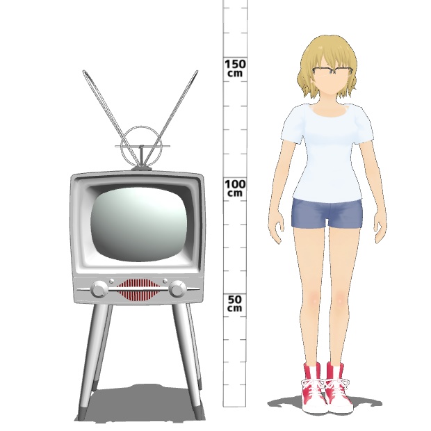 ブラウン管のテレビ