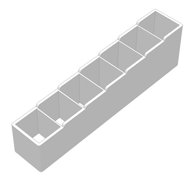 パスタメジャー3種、ケース付き(3Dプリント用STLデータ)