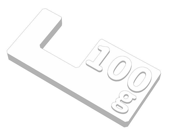 パスタメジャー3種、ケース付き(3Dプリント用STLデータ)