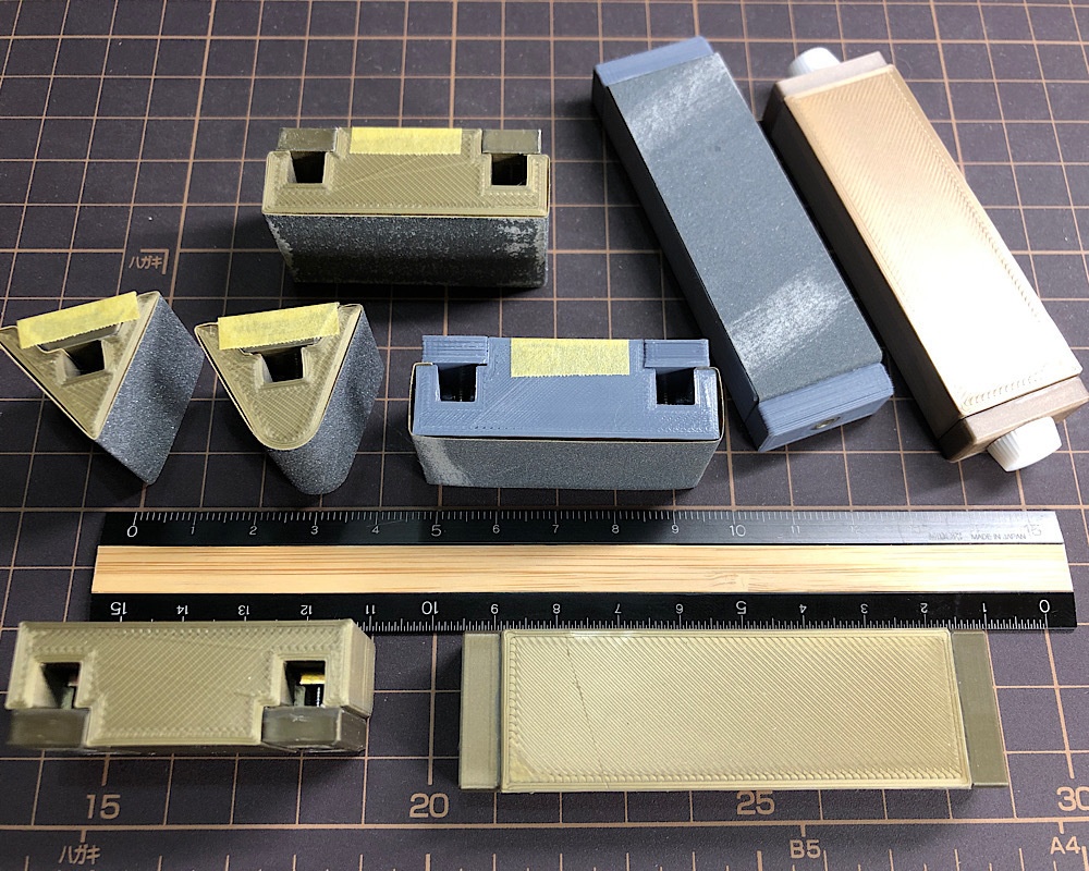 小型サンドペーパーホルダー5種(3Dプリント用)STLファイル
