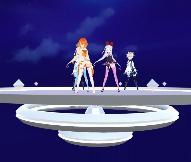 【無料】クリスタルUFOステージ(animated)