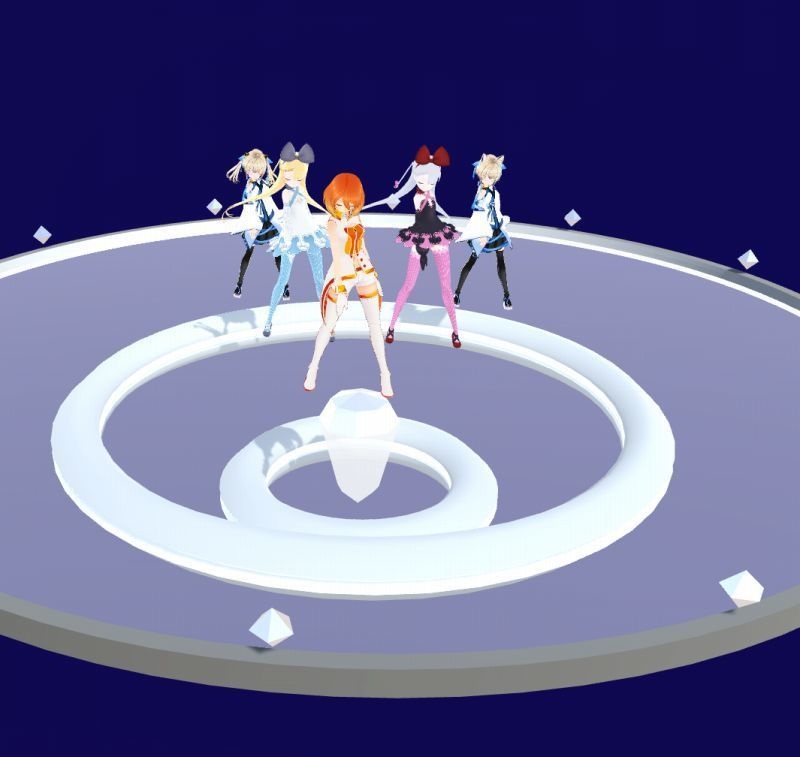 【無料】クリスタルUFOステージ(animated)