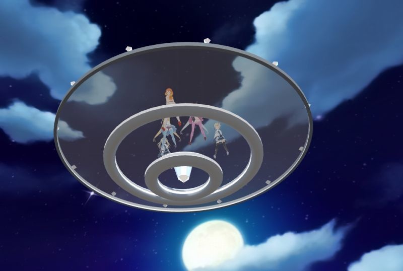 【無料】クリスタルUFOステージ(animated)