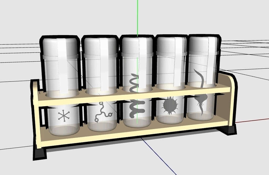 封印ボトル(木製台付き)