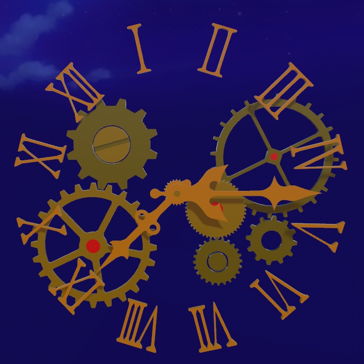 【無料】クロックメカ(animated)