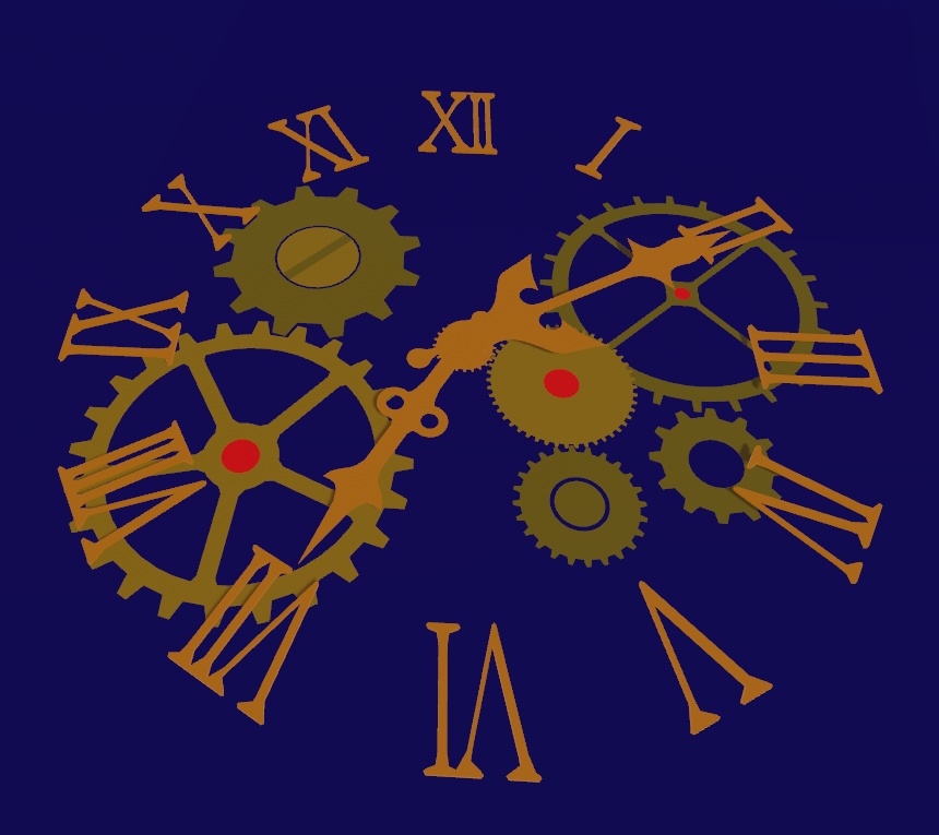 【無料】クロックメカ(animated)
