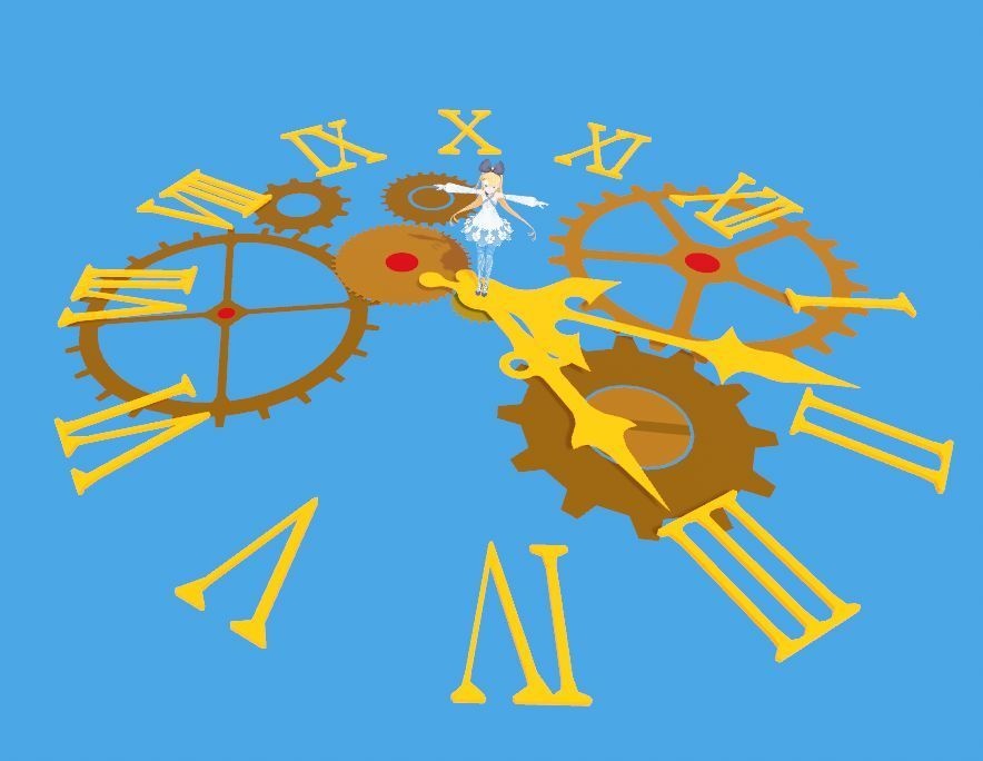 【無料】クロックメカ(animated)