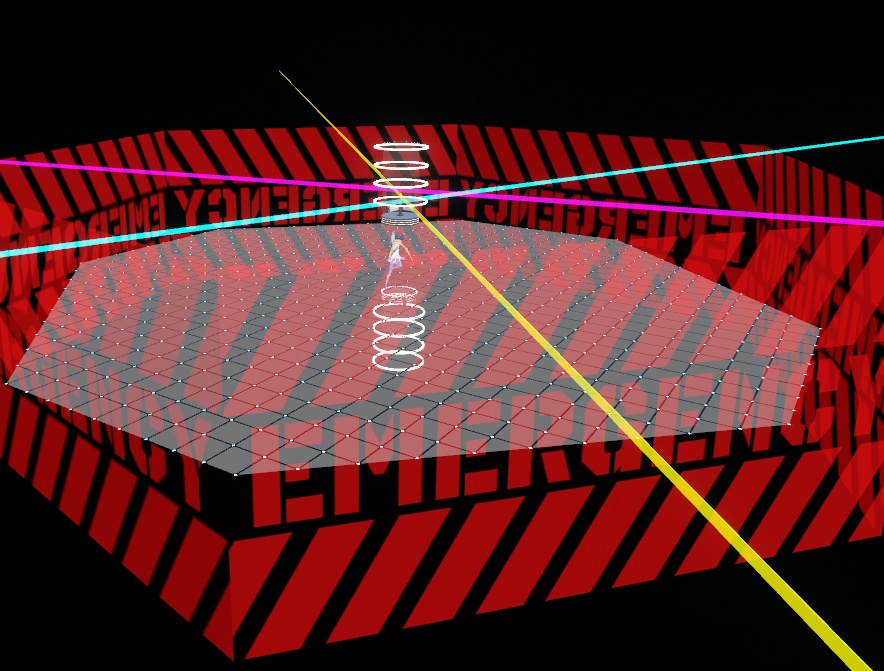 【無料】円筒ガラスケース(animated)