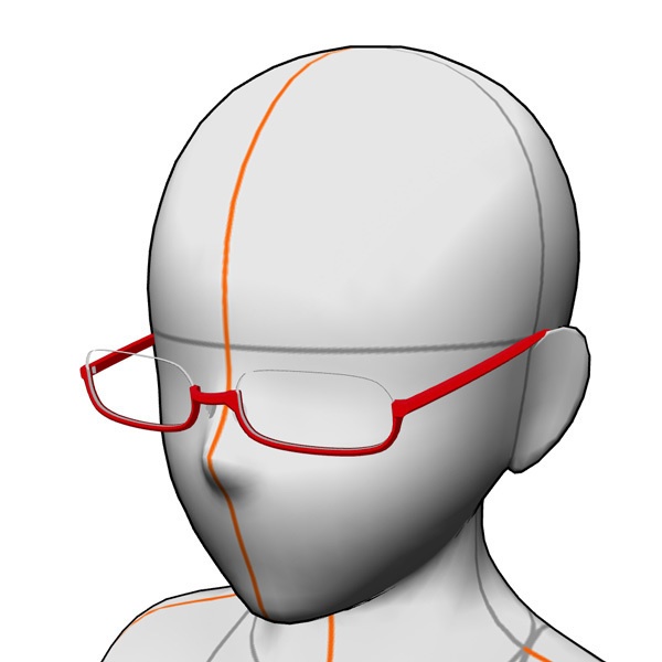 メガネ アンダーリム01
