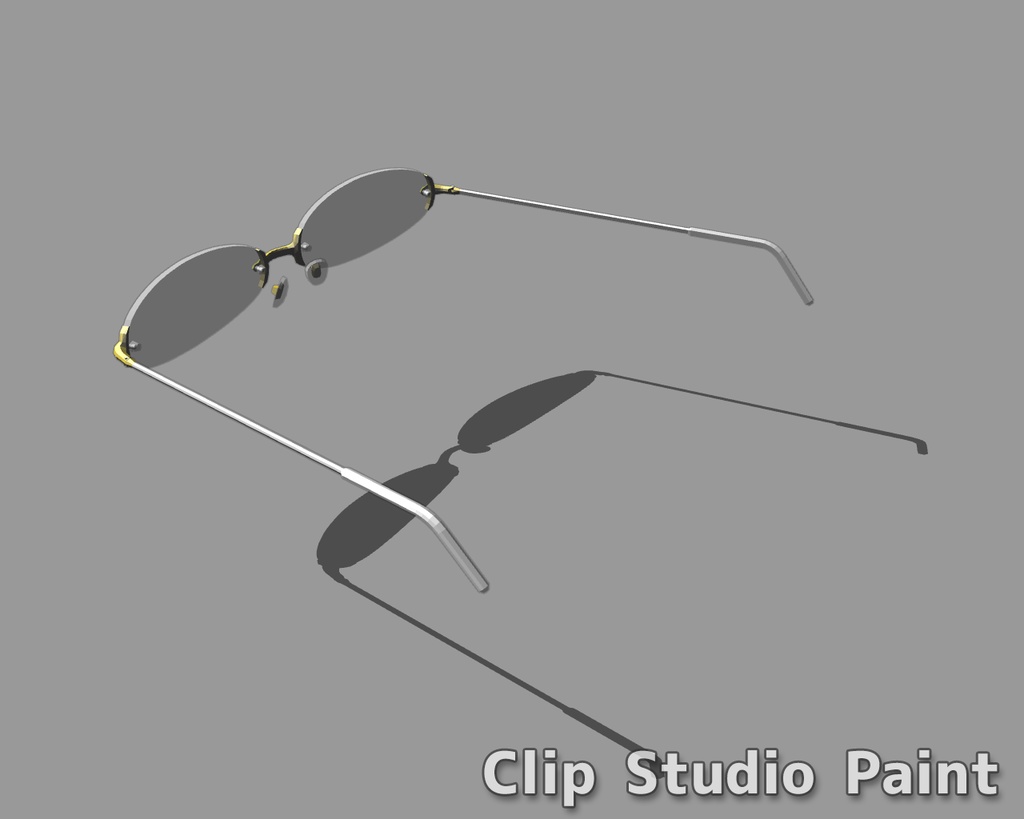 メガネ リム無し01