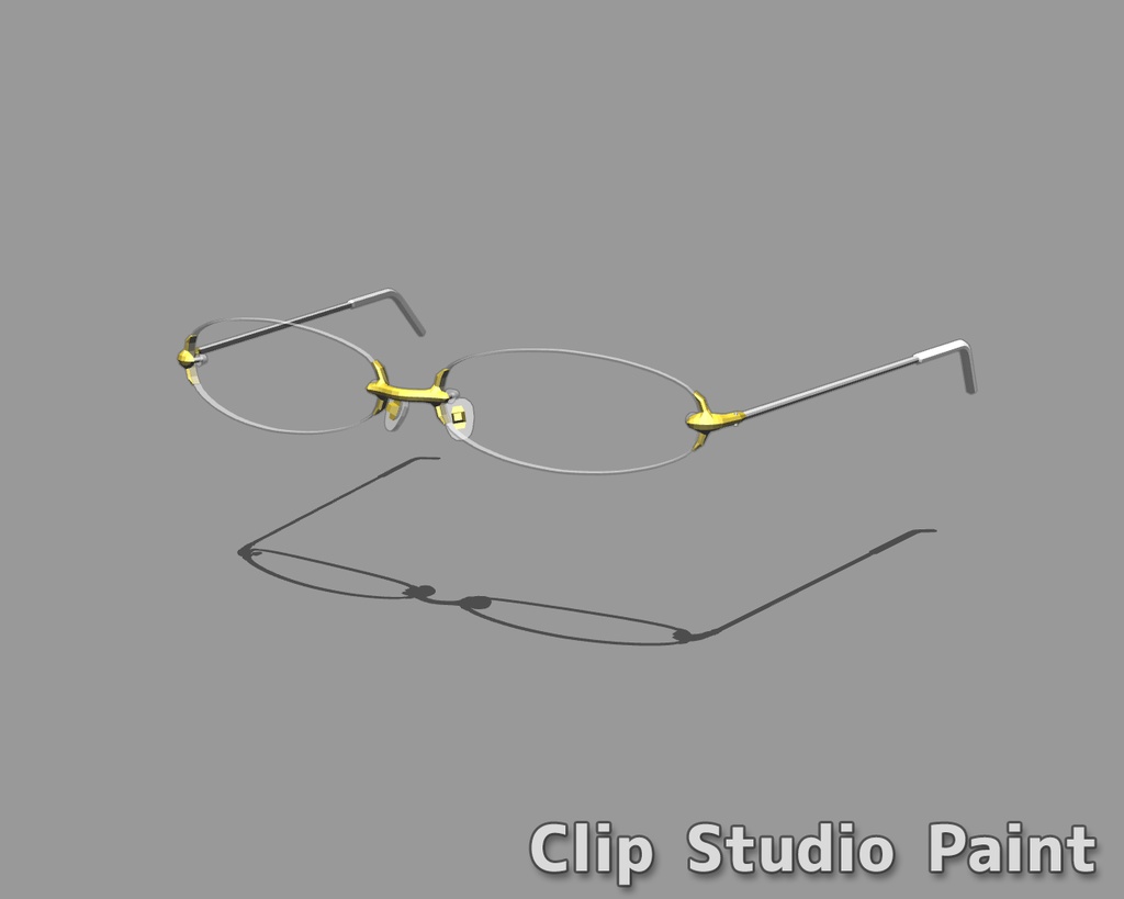 メガネ リム無し01