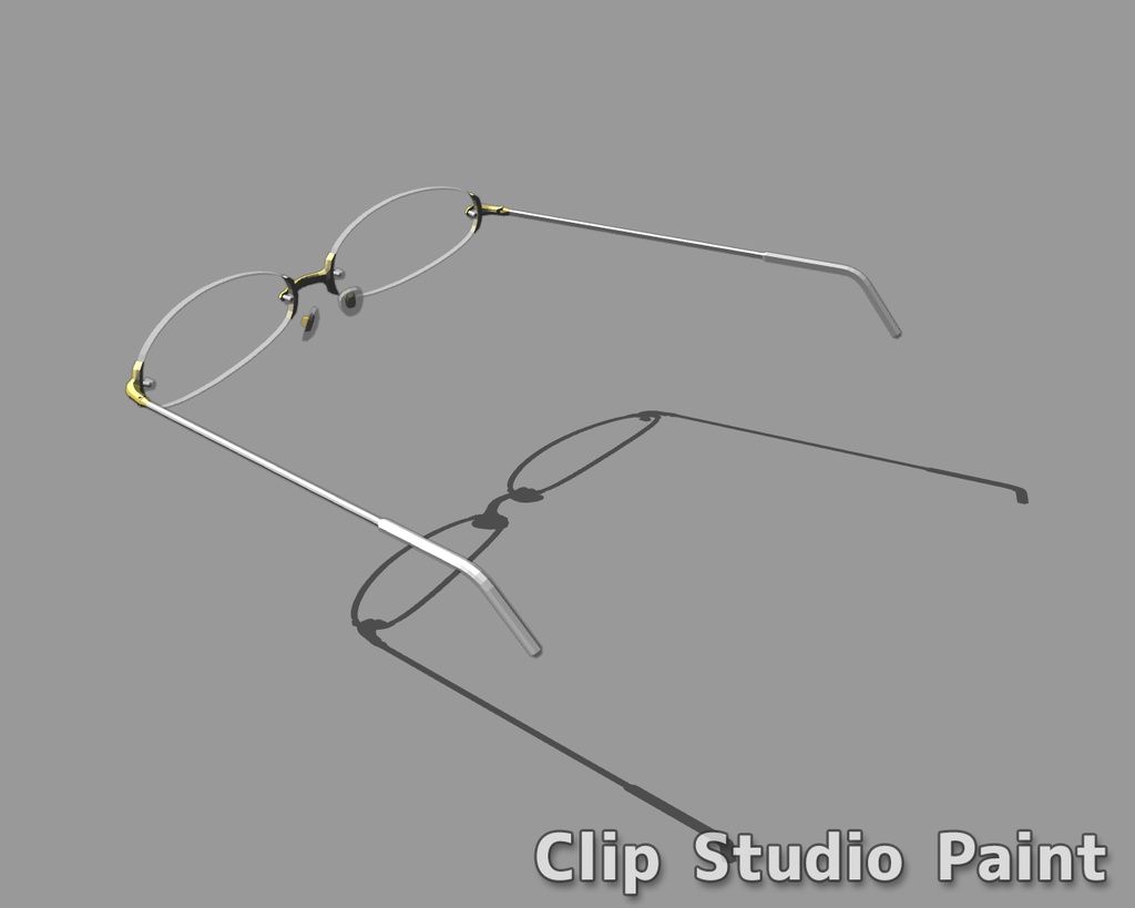 メガネ リム無し01