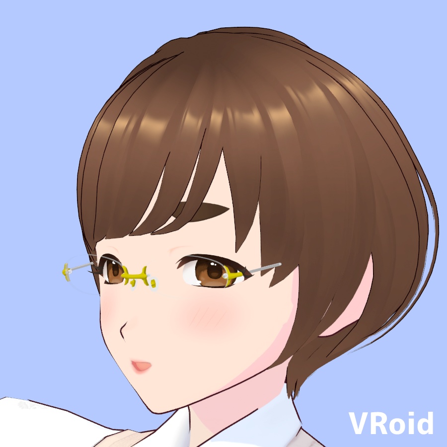 メガネ リム無し01