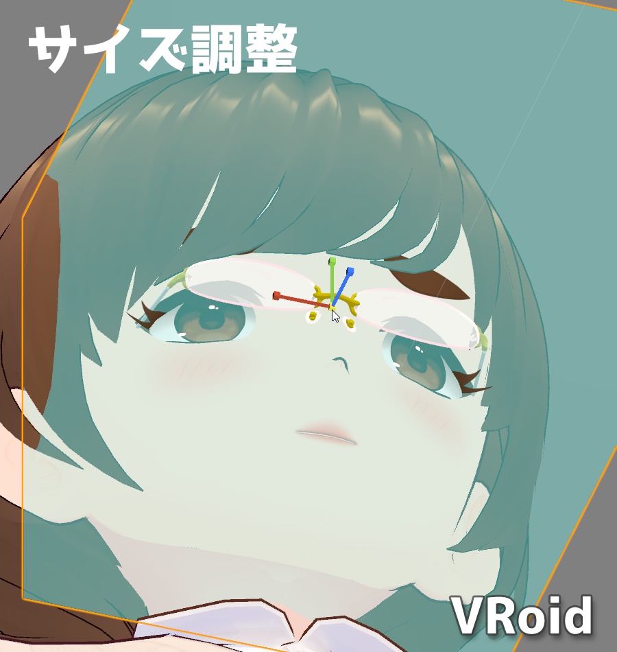 メガネ リム無し01