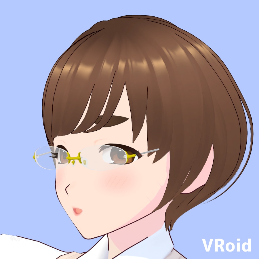 メガネ リム無し01