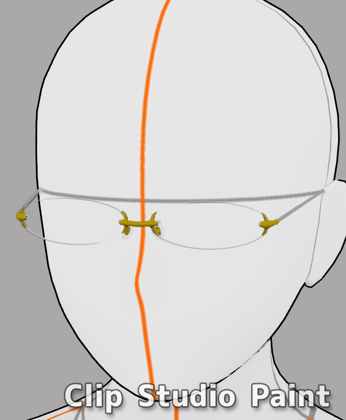 メガネ リム無し01