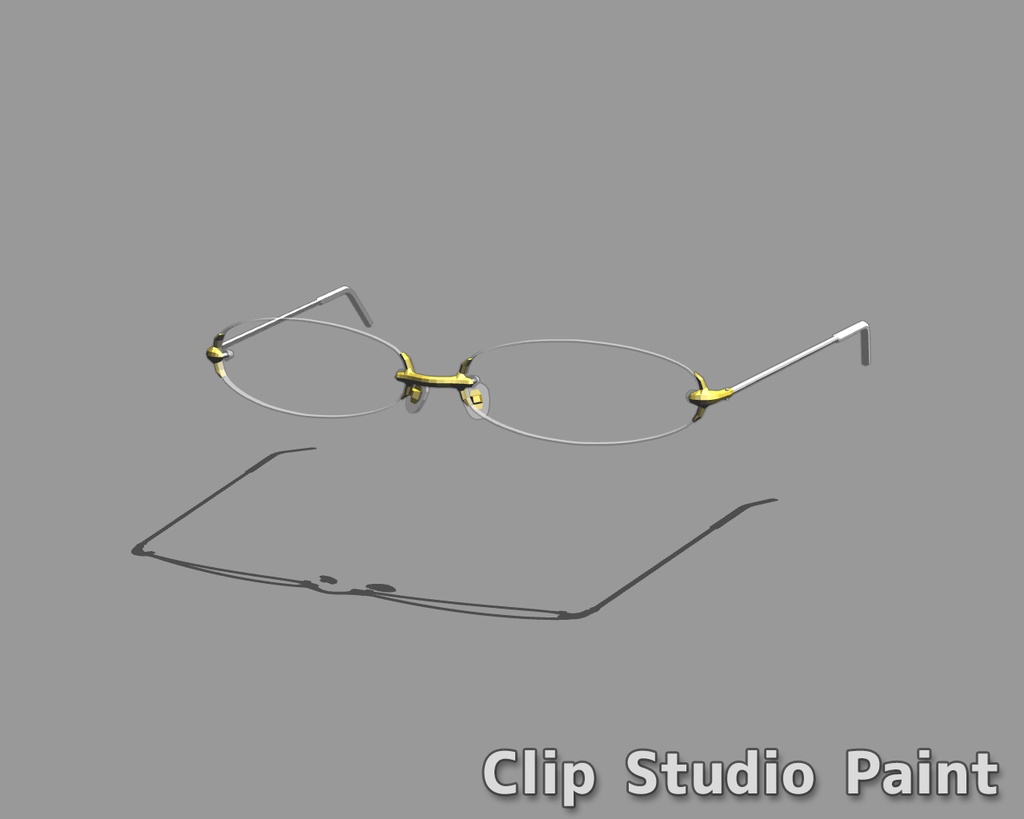 メガネ リム無し01