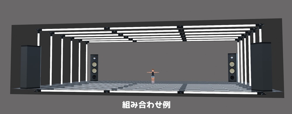 3種のステージと巨大スピーカー