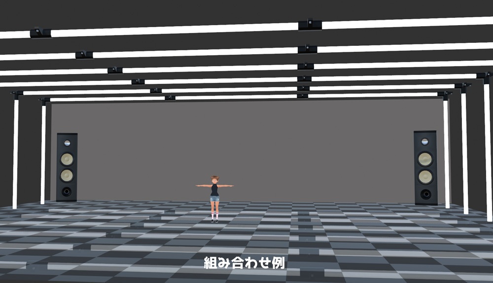 3種のステージと巨大スピーカー