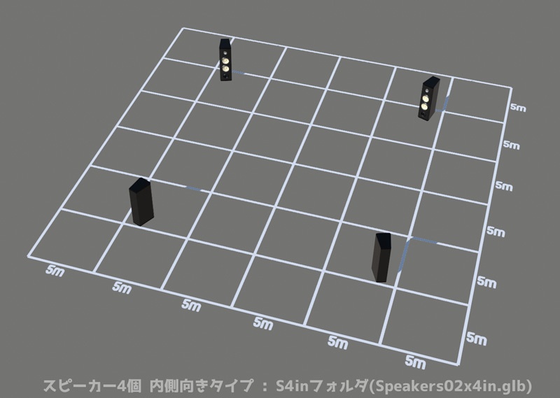 3種のステージと巨大スピーカー