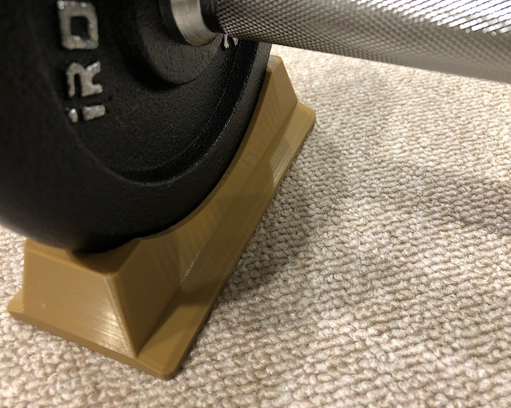 ダンベル台とエンドキャップ(3Dプリント用)